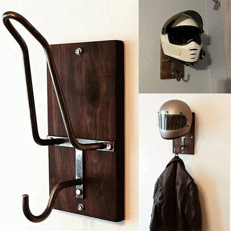 

Motorcycle Helmet Holder Wall Shelf Hat Cloth Hanger Display Stand Rack Bracket Key Holders Motorcycle Helmet Rack Organizer