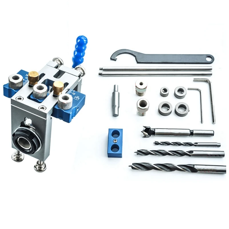 

Быстросъемный зажим для дюбелей, карманный зажим для отверстий, направляющая для сверления, локатор для деревянной доски, Сращивание, Деревообрабатывающие инструменты, алюминий, прочный