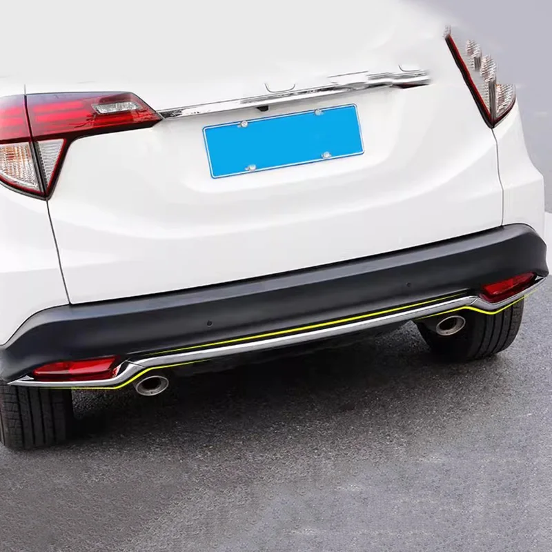 

For Honda HRV HR-V Vezel Sport 2019 2020 Car Cover Rear Fog Light Trim Strip Bumper Frame Plate Lamp Trunk Trim Stick Part