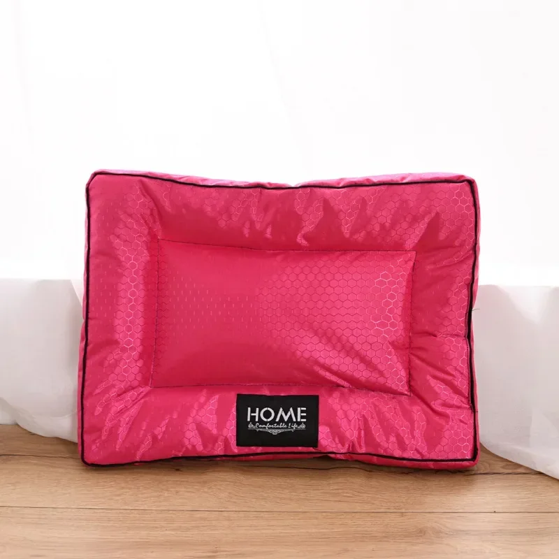 Waterproof Oxford pet bed thick bite-resistant bed for dog cat pet mat soft chew proof dog cotton filling cat stuff 1PC pet bed pet bed mat