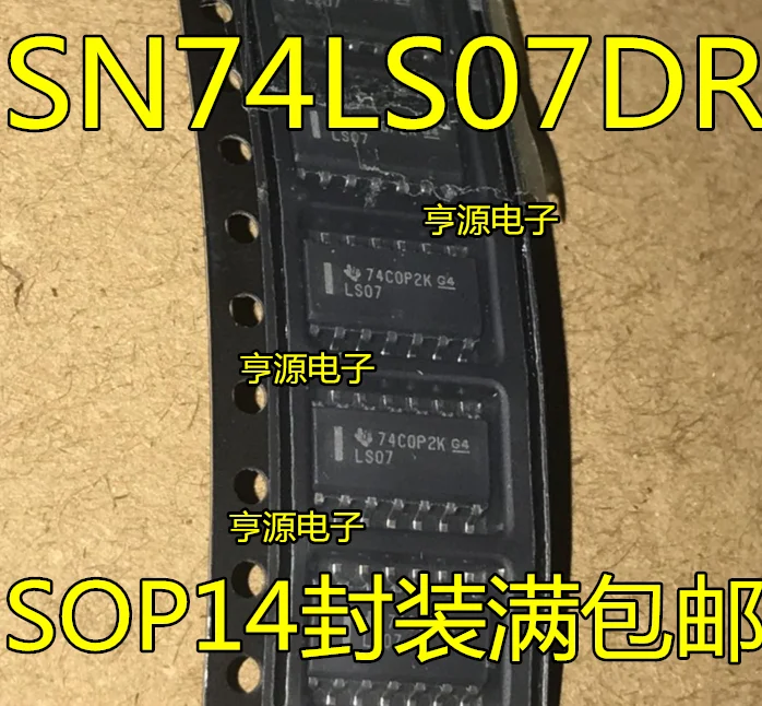 

10 шт./лот 100% Новинка 74LS07 SN74LS07DR LS07 SOP14