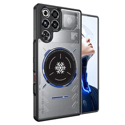 Enhanced Magnetic Anti - Drop Cooling Phone Case Cover for ZTE nubia RedMagic 11 Pro+ (Black)