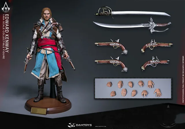 damtoys アサシンクリード ローグ1/6 アクション フィギュア 剣銃