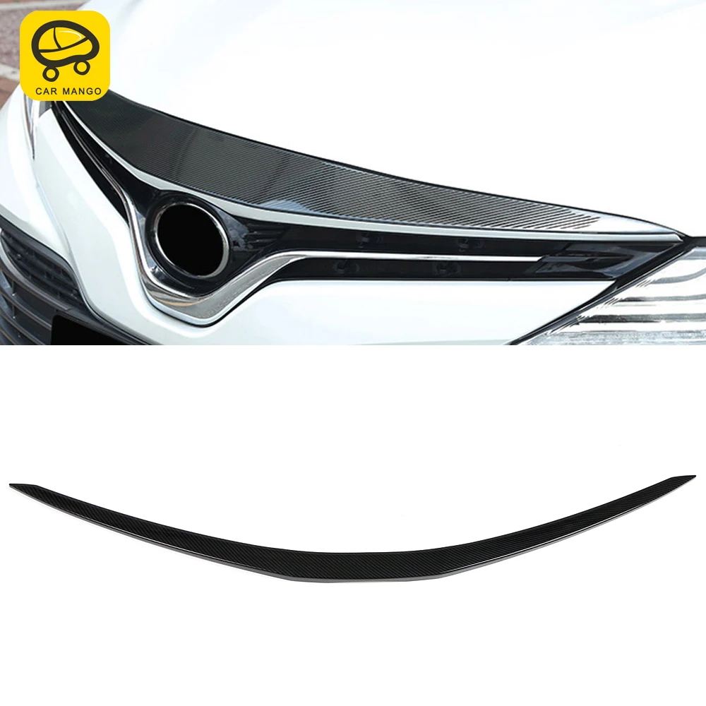 

CarMango for Toyota Camry XV70 2017-2023 Car Accessories Front Engine Hood Panel Pad Trim Chrome Cover Frame Sticker Decoration