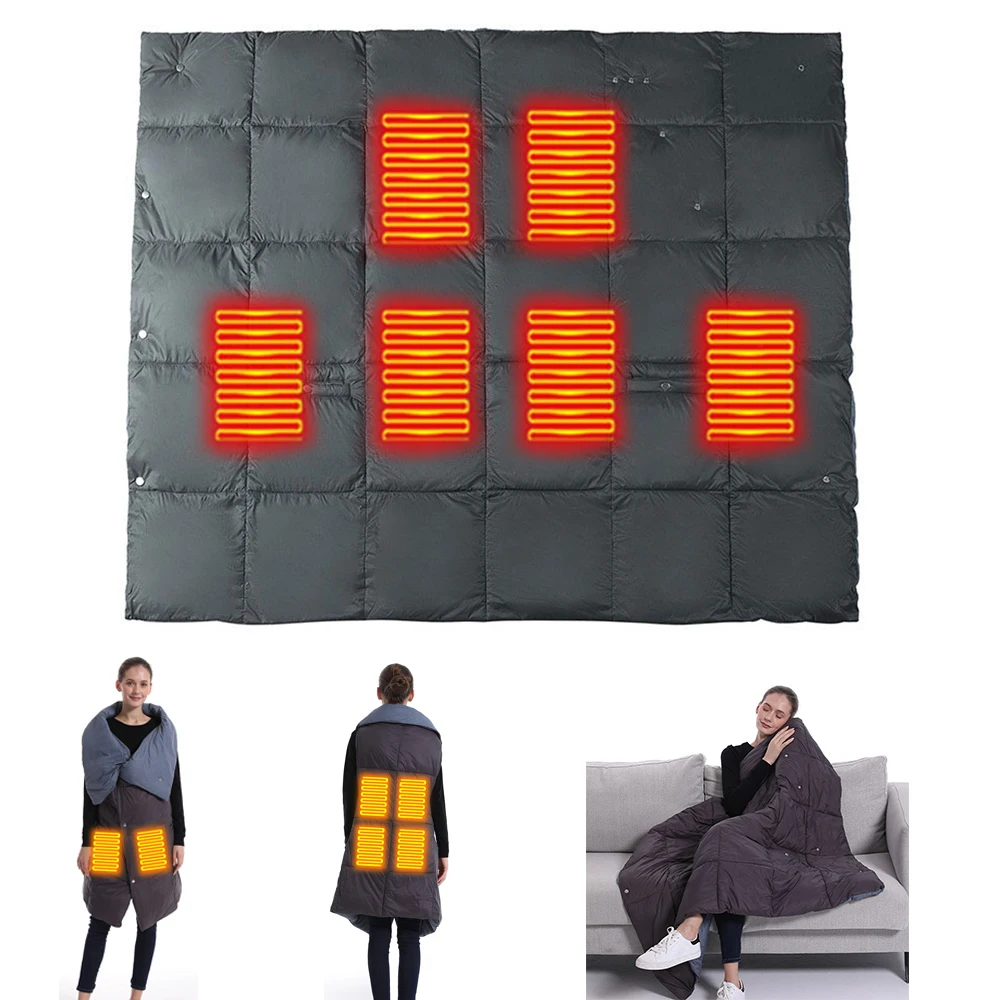 ElectricHeatedBlanketUSBOutdoorCampingSleepingMattressHeated