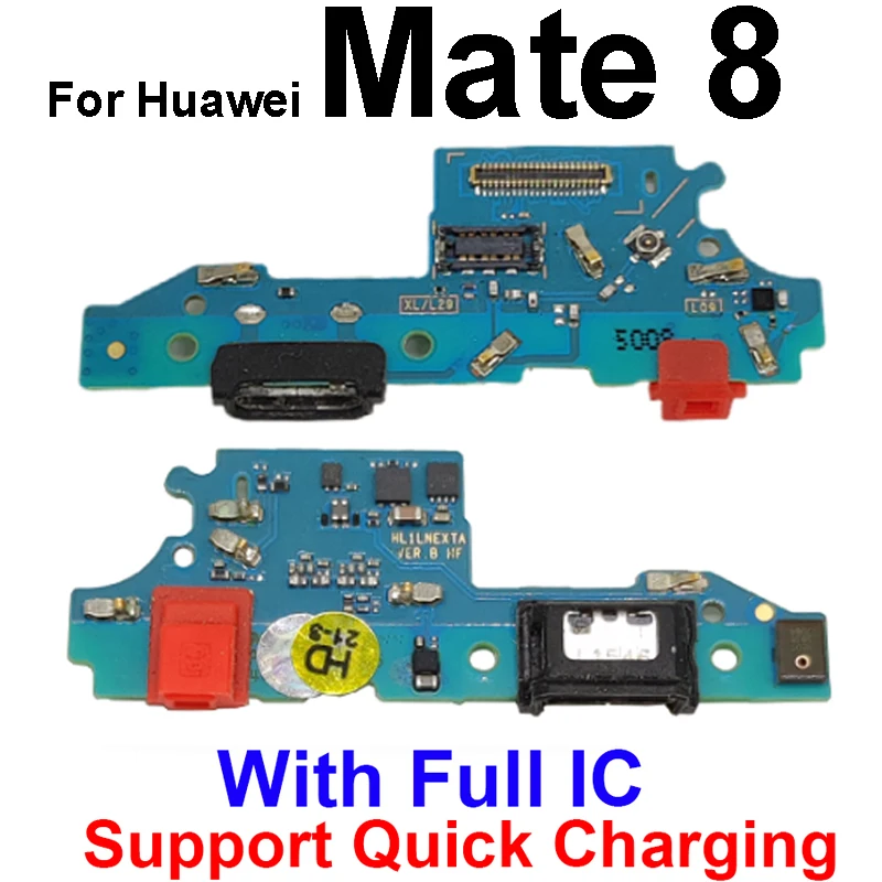 USB Charger Board For Huawei Mate Ascend 7 8 9 10 Pro Lite Charging Port Dock USB Board Flex Cable Replacement Parts 