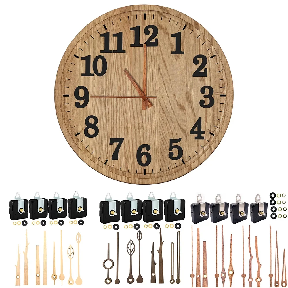 Clock Movement Kit with Silent Lightweight and Corrosion Resistant Aluminum Hands Great for Offices Libraries