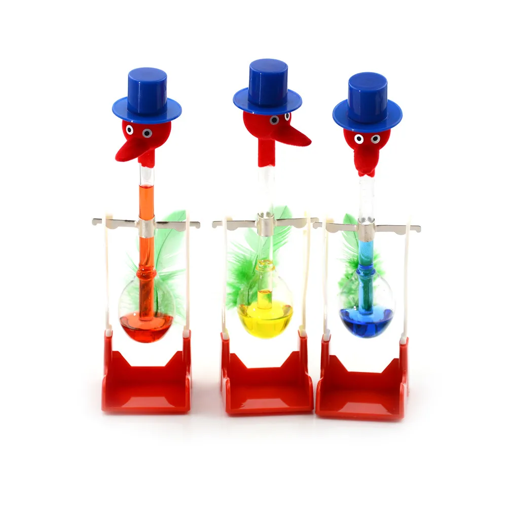 

1PC Drinking Bird Dippy Lucky Novelty Happy Duck Bobbing Toy Physics Experiments Science Ideas Gifts Drinking Water
