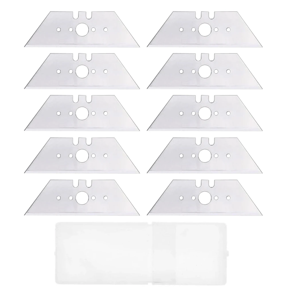 10Pcs Special Knife Blades Steel Material Utility Knife Trapezoid Blades Replacement DIY Art Craft Cutter Tool Blade