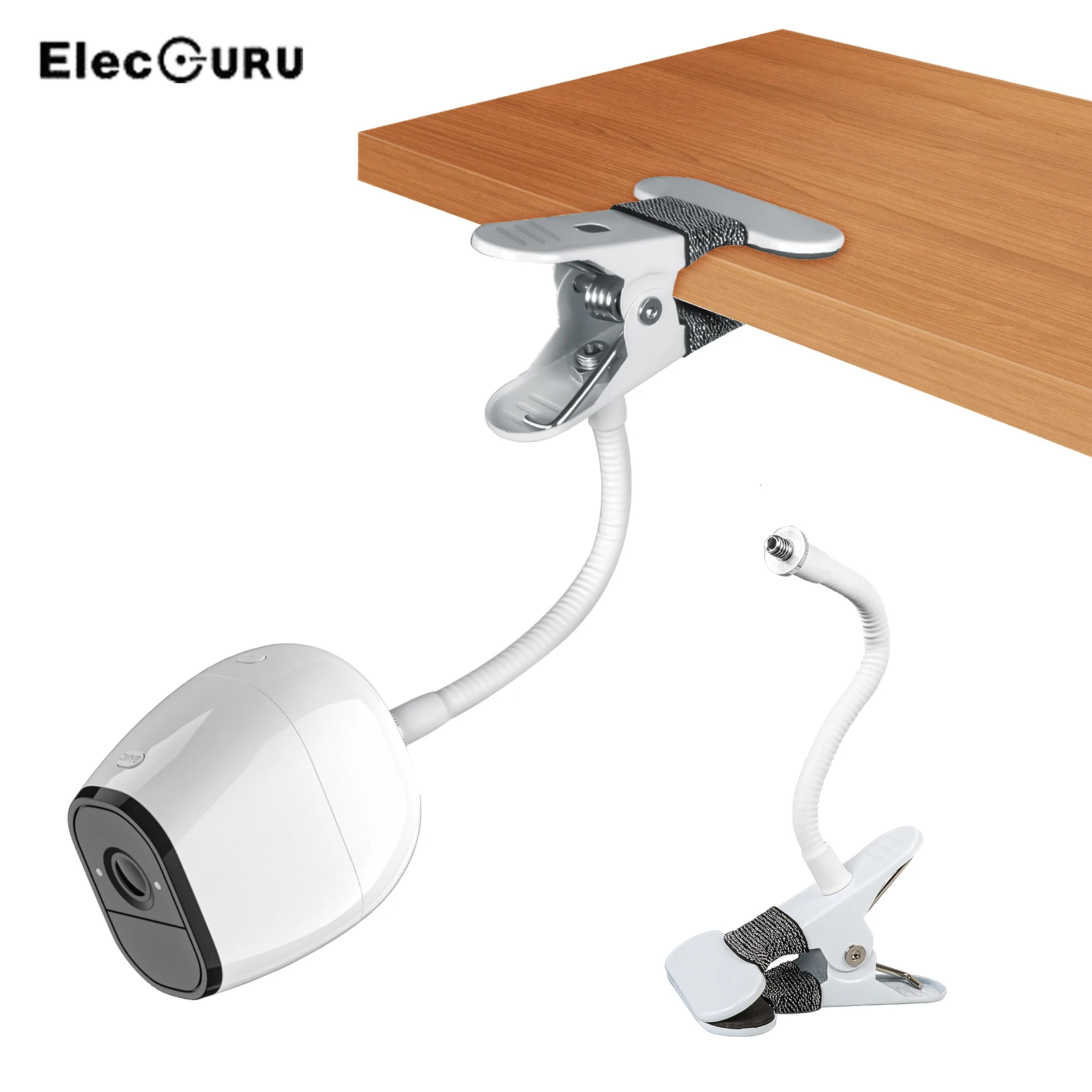 Morsetto A Clip Flessibile Per Fotocamera Arlo Serise Arlo Go,Arlo Pro,Eufycam,Reolink Argus ,Clip A Mensole Per Culla O Mobili