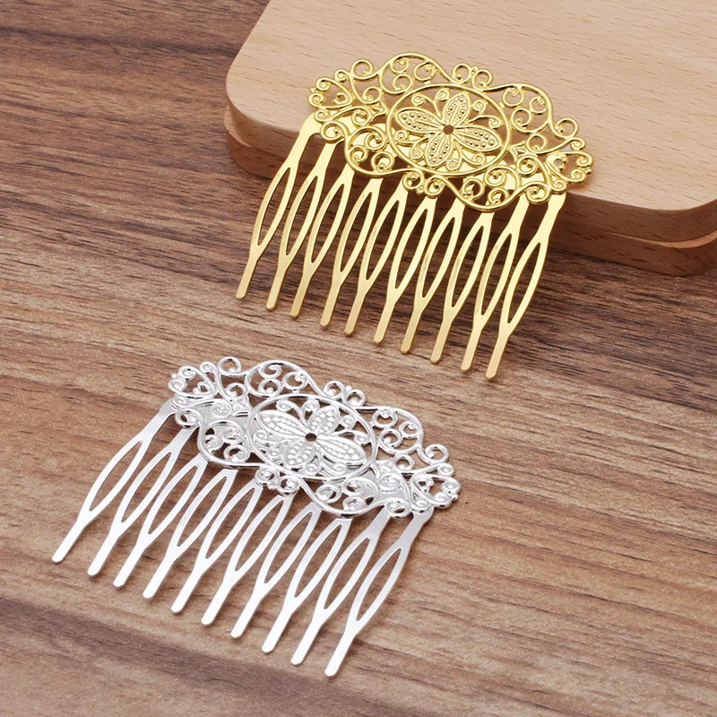 Hair Accessory Hair Clip Hair Comb Hair Headdress Bridal Headwear Hair Band Crown 1pc 55x60mm 10 Teeth Flowers Flamenco Comb Hair Clip For Women