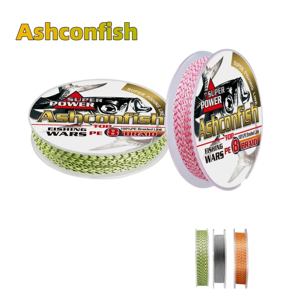 8 Strands PE Braided Assist Hooks Line 30M 50M 130-300LB สายตกปลาน้ําเค็ม DIY Trolling Lure สายผูก 1