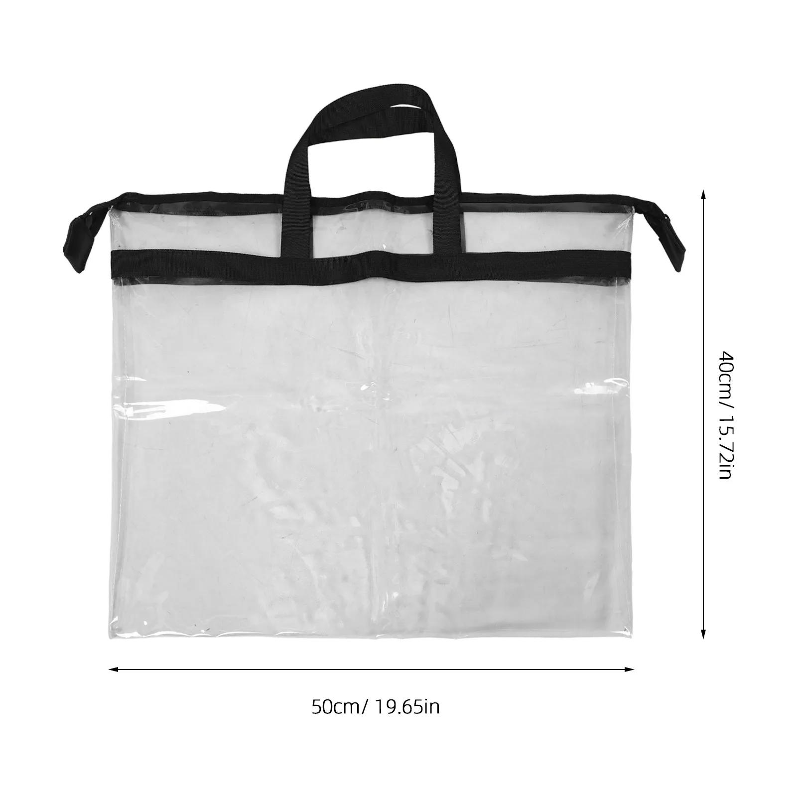 50x40cm 투명 방수 보관 가방 해변 수영장 수영 캠핑 여행용 대용량 투명 토트백 젖은 수영복 먼지 방지
