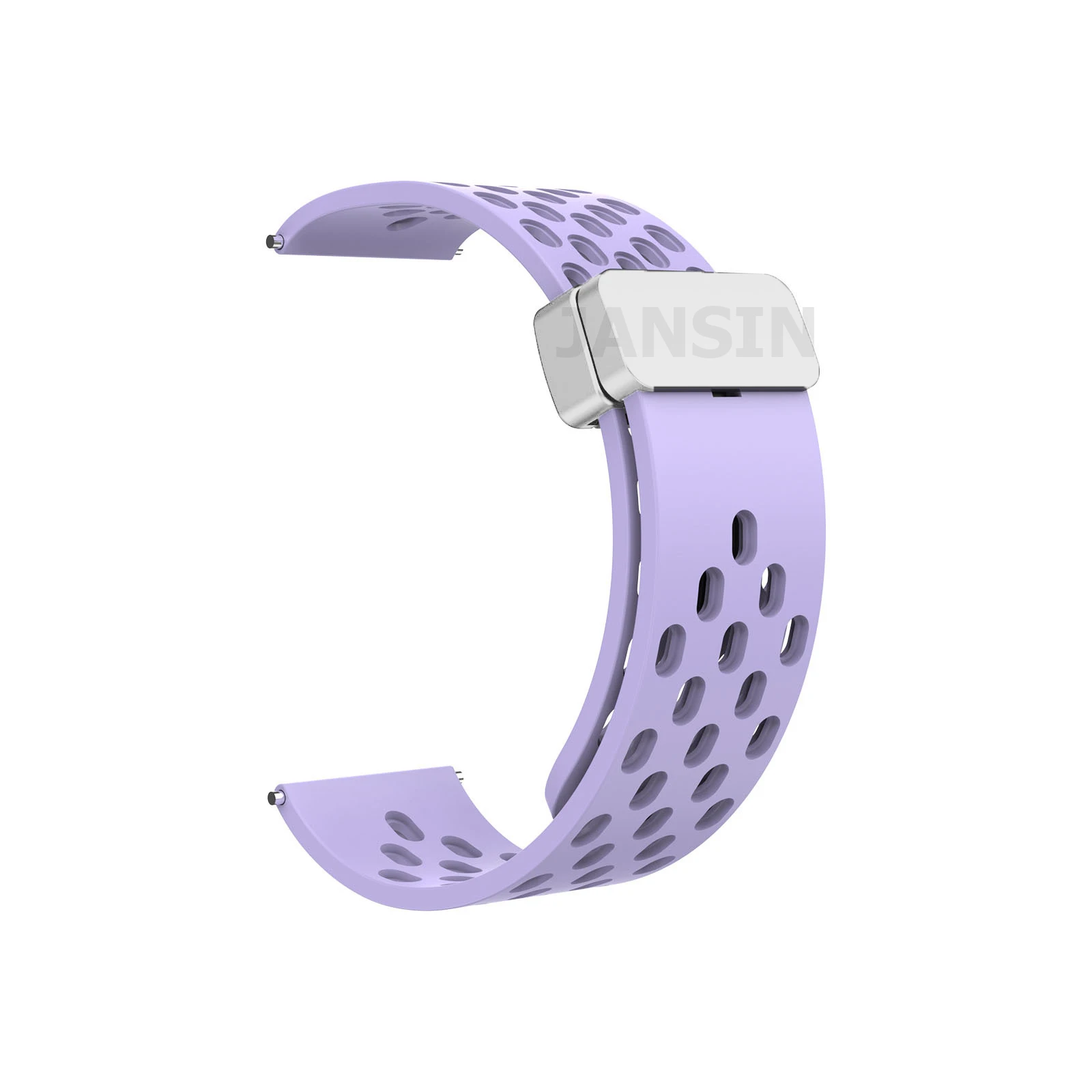 Versatile Silicone Strap with Magnetic Closure for Smartwatches - Available in Multiple Sizes
