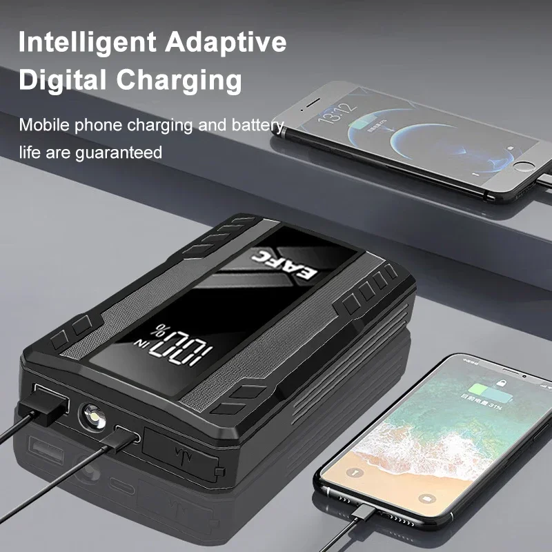 Portable Car Jump Starter 1000A Power Bank 12V 12000mAh Auto Emergency Battery Booster Charger Car Starting Device SOS LED Light car jump starter jump starter car battery charger portable battery charger