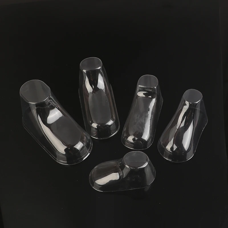 10PCS Clear PVC Child Booties Showcase Support Frame Feet Plastic Shoe Mold Baby Shoe Stretcher Socks Display Stand 2