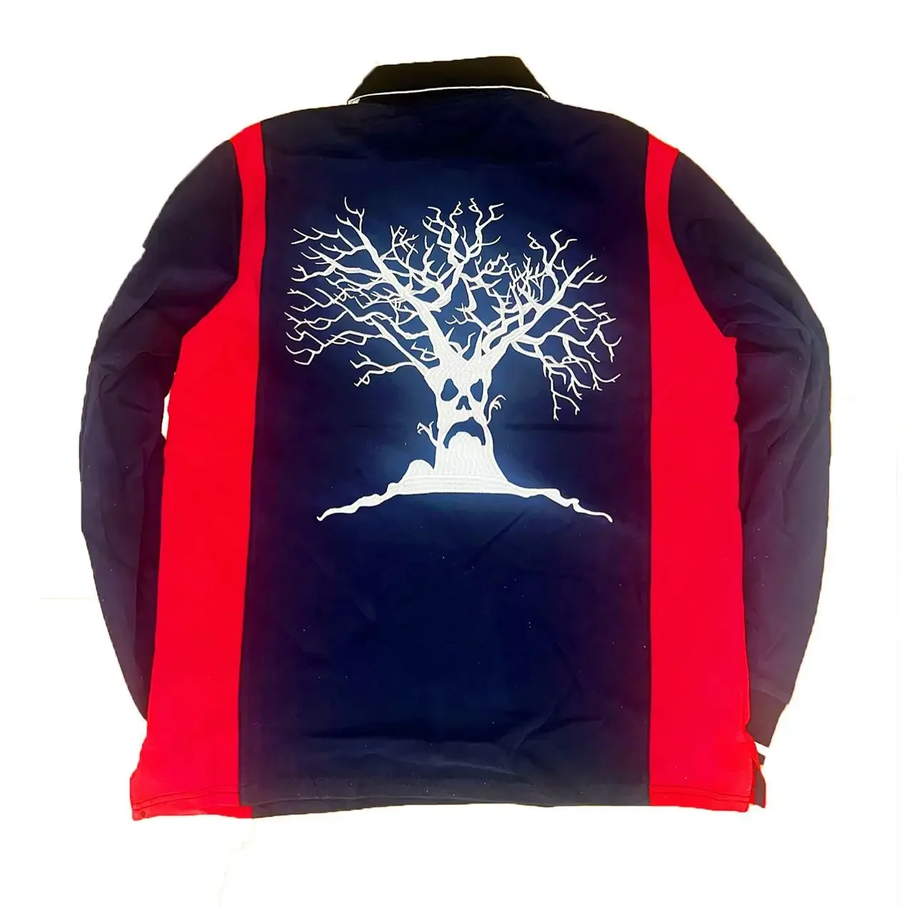 New Haunted Mound Long Sleeve Polo Shirt Halloween Y2k