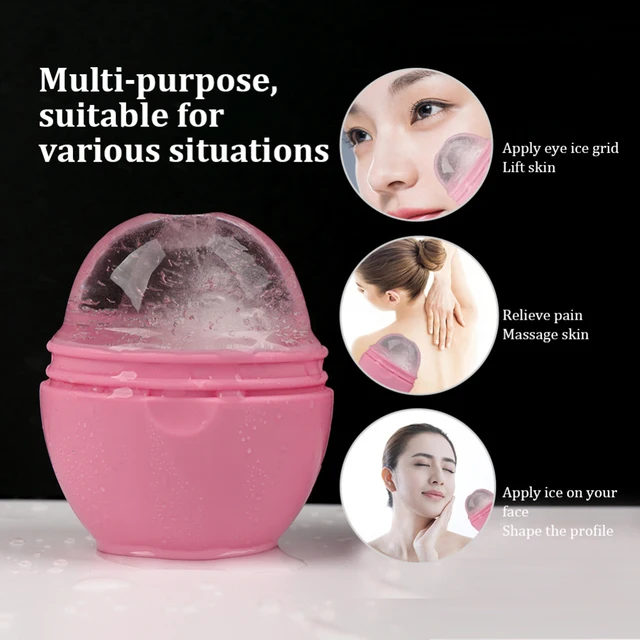실리콘 아이스 몰드 얼굴 마사지기로 피부 타입 무관 얼굴 부종 제거와 스킨 케어 향상