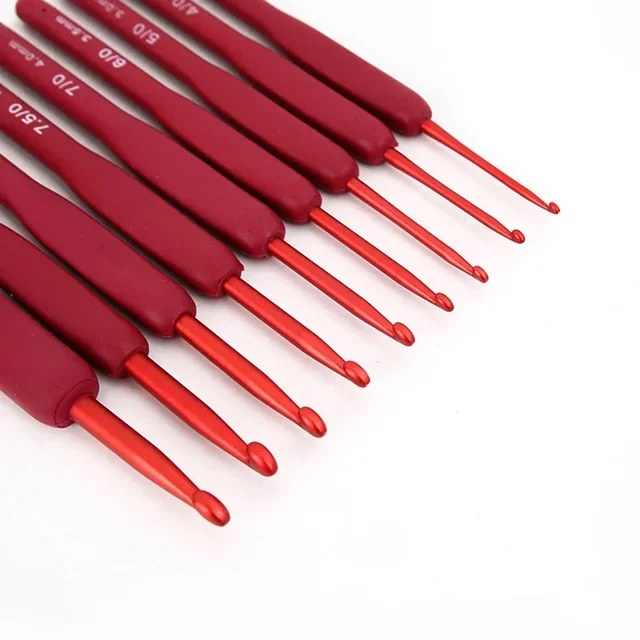 Perfect for Arthritis  1pc Ergonomic Handle Crochet Hook  Stainless Steel Knitting Tool Set  Lightweight and Durable 1