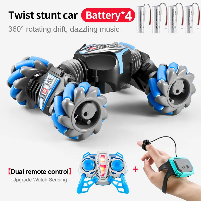 RC Controle Remoto Stunt Car para Crianças, Assista Sensor de Gesto,  Rotação LED, Brinquedo Eletrônico Presente para Meninos, 2.4G, Mais Novo,  2023