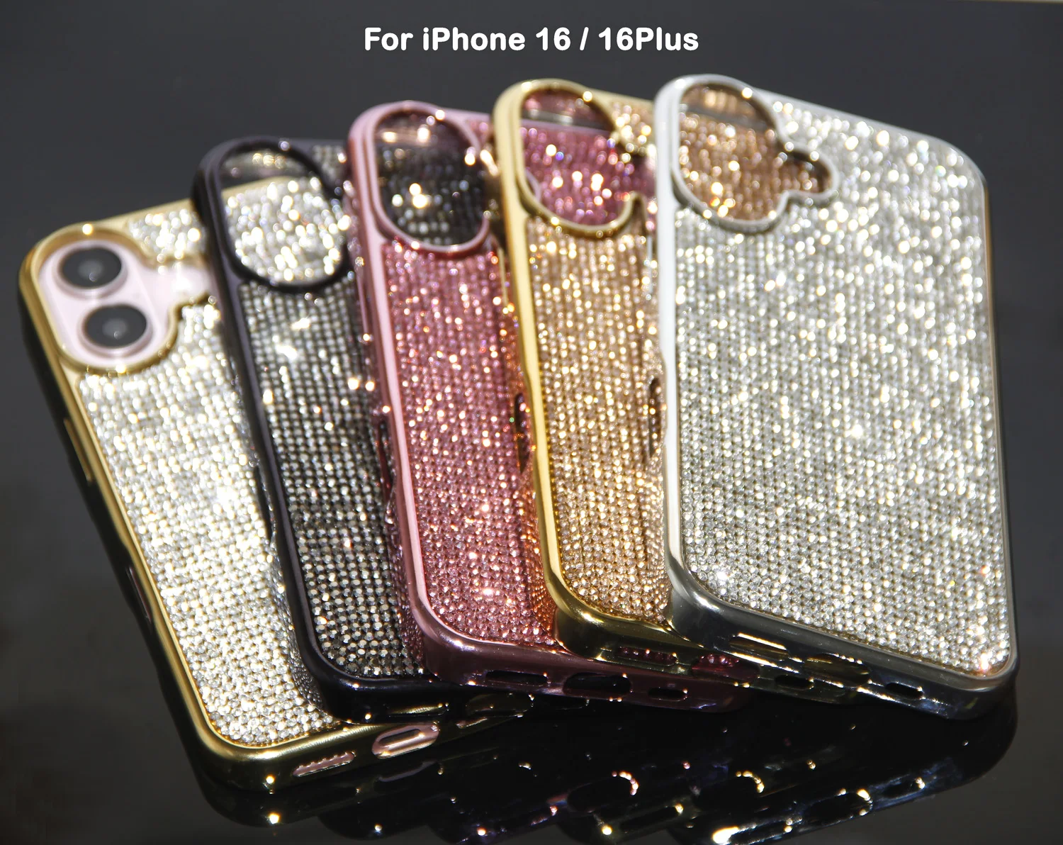 Diamond Case For iPhone 16 Pro Max /16 Pro/16/16 Plus Luxury Glitter Real  Crystal Apple iPhone 15 14 13 Pro Max TPU Cover - AliExpress, image size:1500x1192