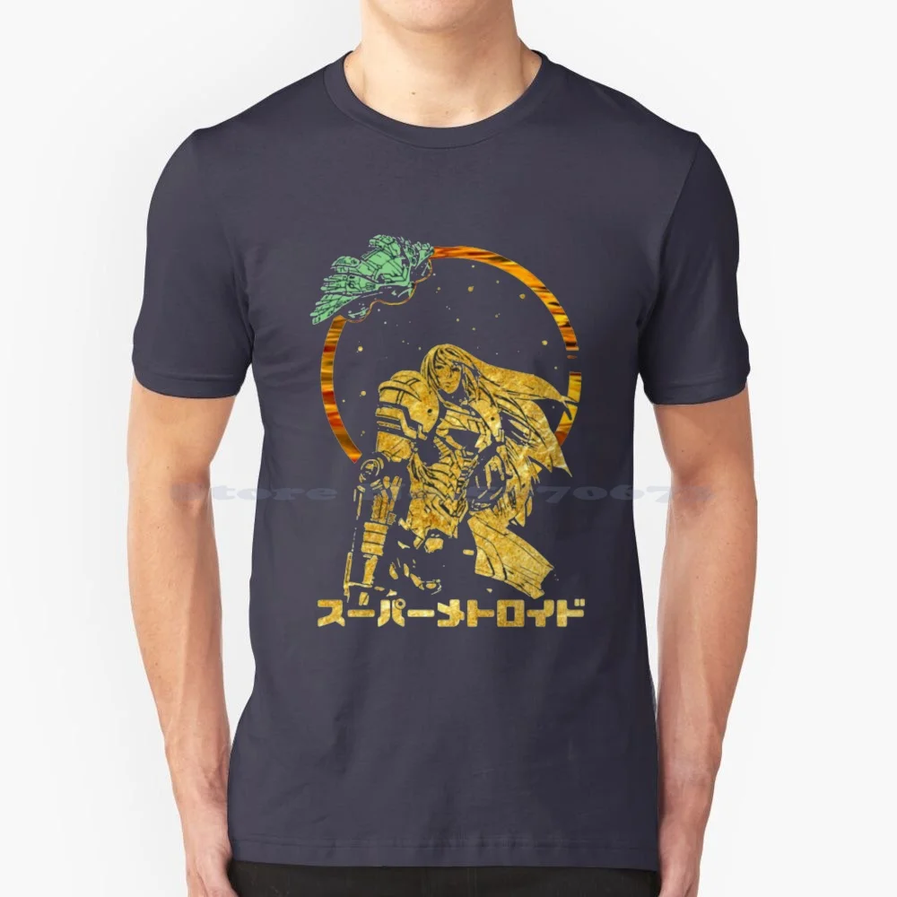 Interstellare Bounty Hunter Il Miglior Consiglio T Shirt 100% Cotone Tee Interstellare Bounty Hunter Samus Aran Metroid Luigi Gunship