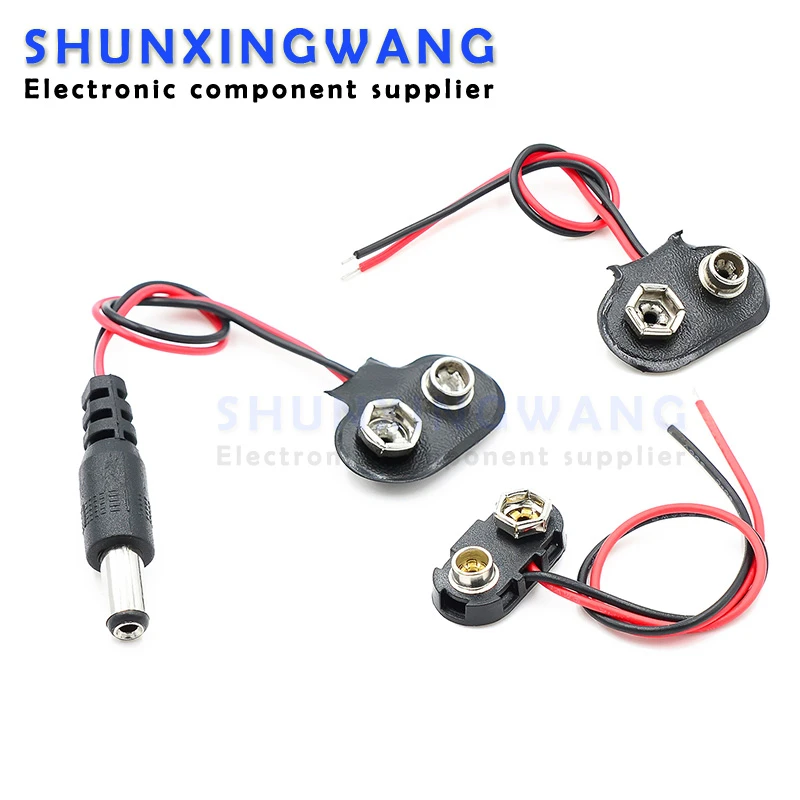 5pcs 9V Battery Connector 9V battery clip AliExpress