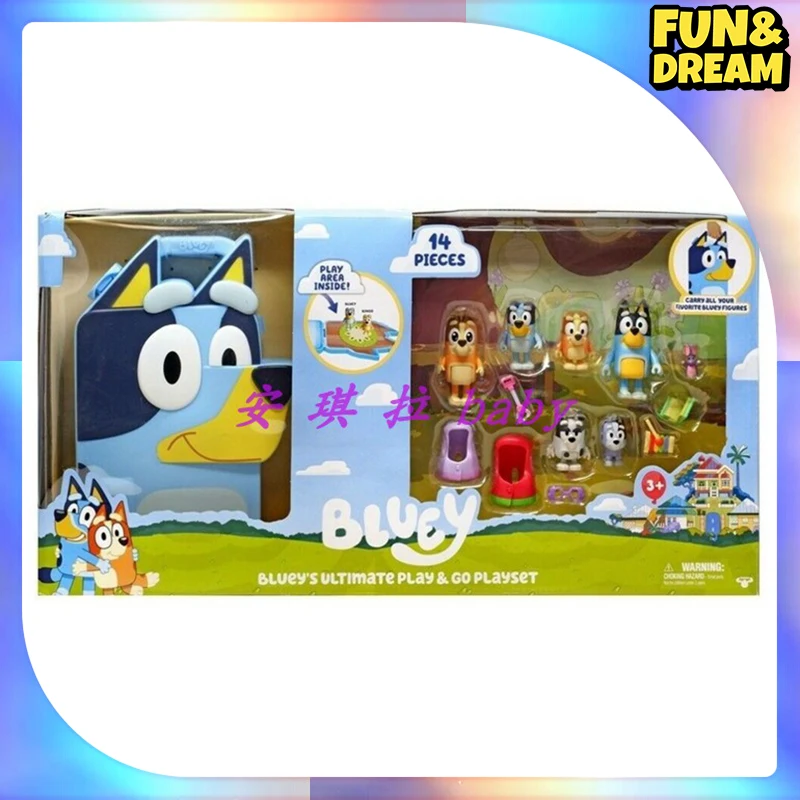 Bluey Action Figure Creative Cartoon Anime Figures Model Statue Collectible Doll Ornament Desk Decoration  Birthday Gift Toys 2