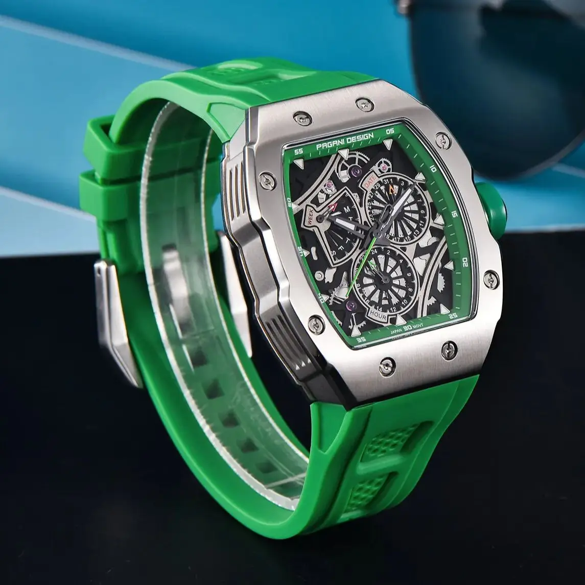PAGANI DESIGN 2023 Top Brand Sapphire Tourbillon Automatic