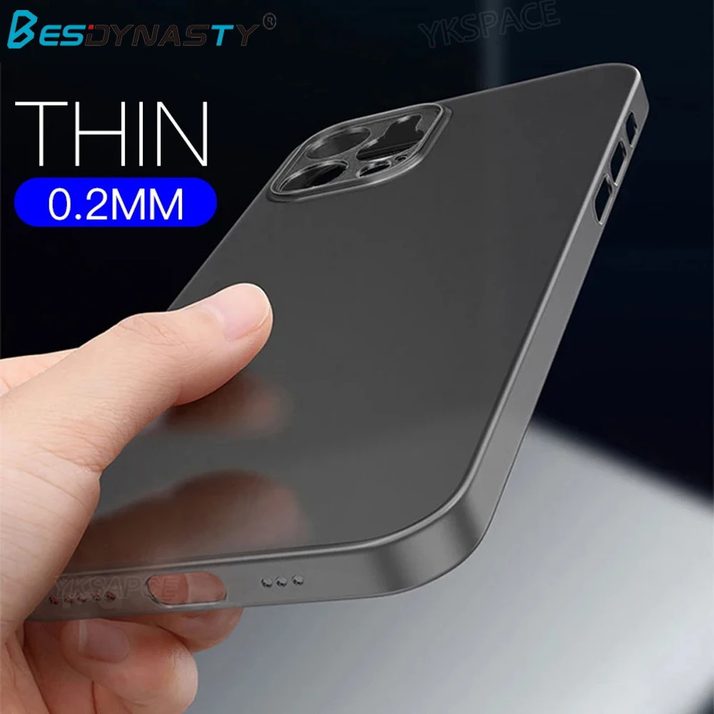 Ultra Thin 0.2mm Matte Translucent Frosted Phone Case