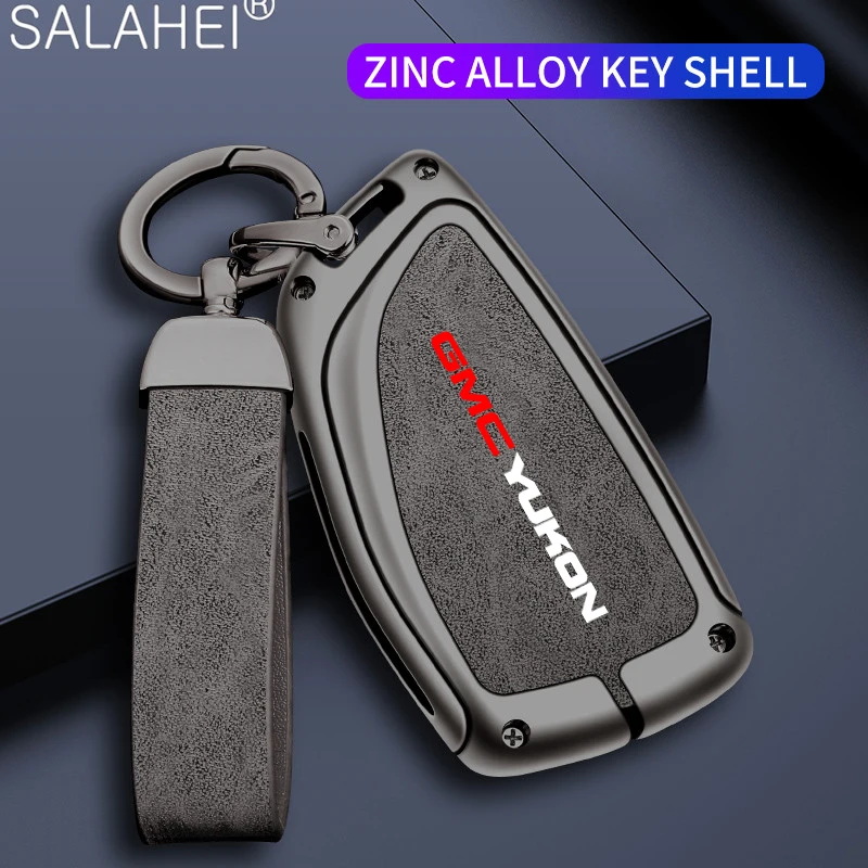 

Car Key Cover Remote Fob Case Accessories For Buick GMC Yukon Envision S Plus Avenir Chevrolet Suburban Tahoe Sierra 1500 Denali