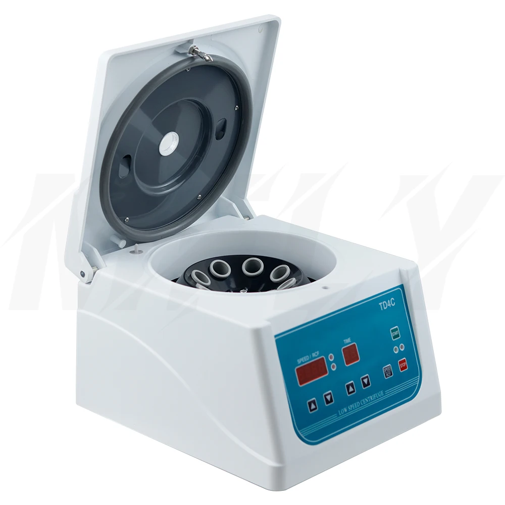 TD4C Laboratory Centrifuge Electric Low Speed Centrifuge Digital Display Desktop Centrifugal Machine 0-4000RPM Adjustable