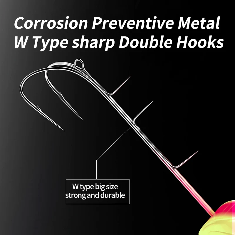 Ruke Tianya FishingHook Saltwater With Big Fish Shinning Eye 100/200/250g Treble Hook High Carbon Steel For Saltwater Freshwater