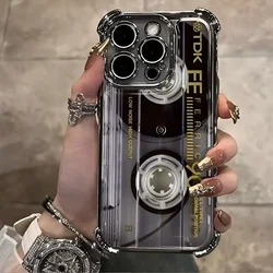 Vintage Cassette Tape Retro Style Phone Case - Anti - Fall Design - iPhone 12 Mini (1)