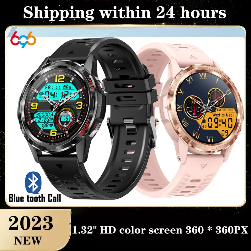 

1.32 Inch Blue Tooth Call Smart Watch Men Music Playing Waterproof Watches Health Monitor Sport Track Women Smartwatch Weather