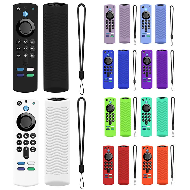 Silicone Case Protective Cover Skin For Fire TV Stick 3rd Gen Alexa Voice Remote Control