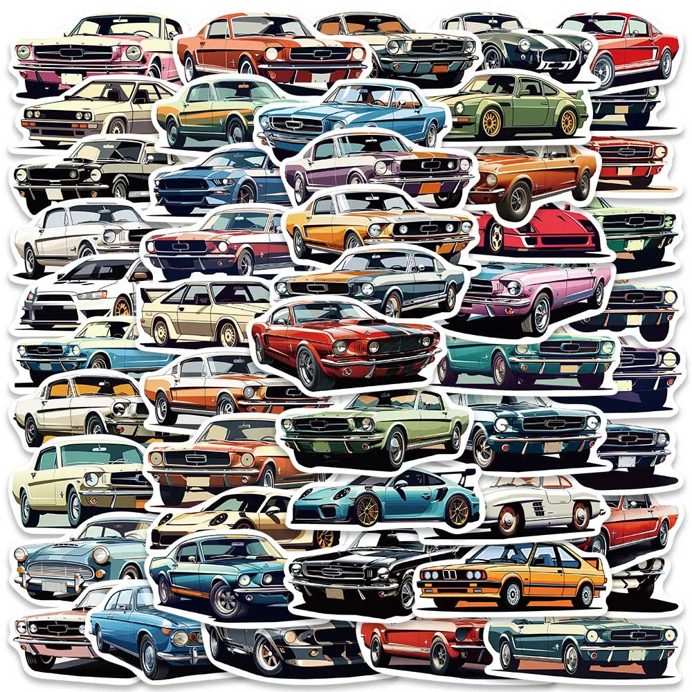 50pcs jdm retrofit racing car graffiti stickers laptop guitar luggage bike skateboard waterproof sticker decal kid toy 50pcs Retro Cartoon JDM Racing Car Stickers For Laptop Luggage Guitar Phone Skateboard Waterproof Graffiti Vinyl Decals