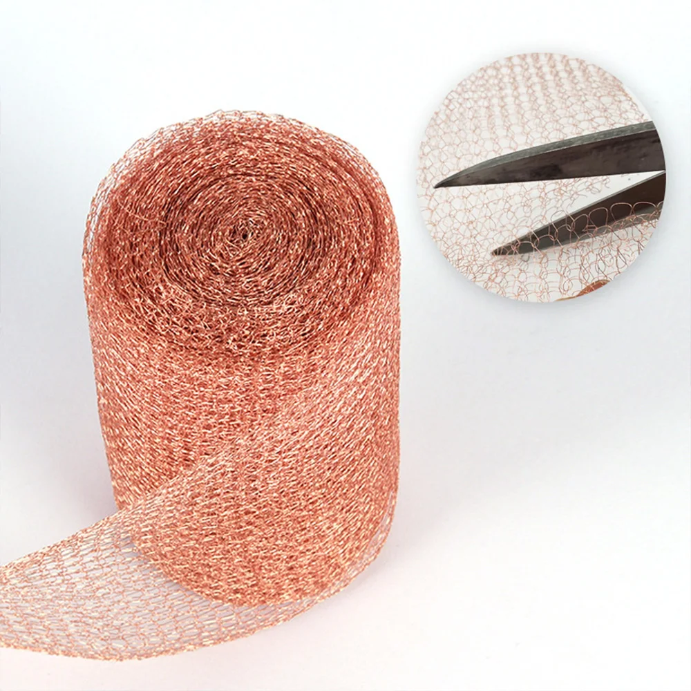 

6/10 Meter 4 Wires Pure Copper Mesh Woven Filter Sanitary Food Grade For Distillation Moonshine Home Brew Beer 127mm Width