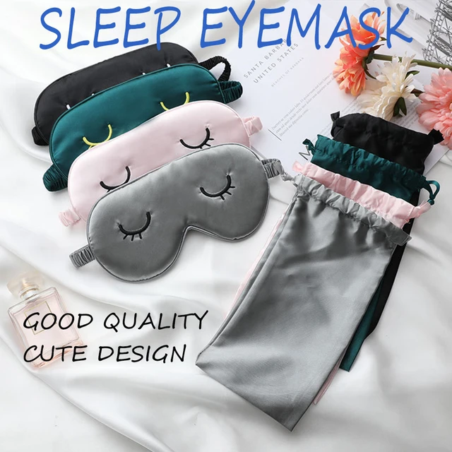 Cute Cartoon Sleeping Mask Sleep Face Eye Mask Blindfold Eyeshade For  Traveling Home Sleep Health Wholesale Logo Customized - AliExpress