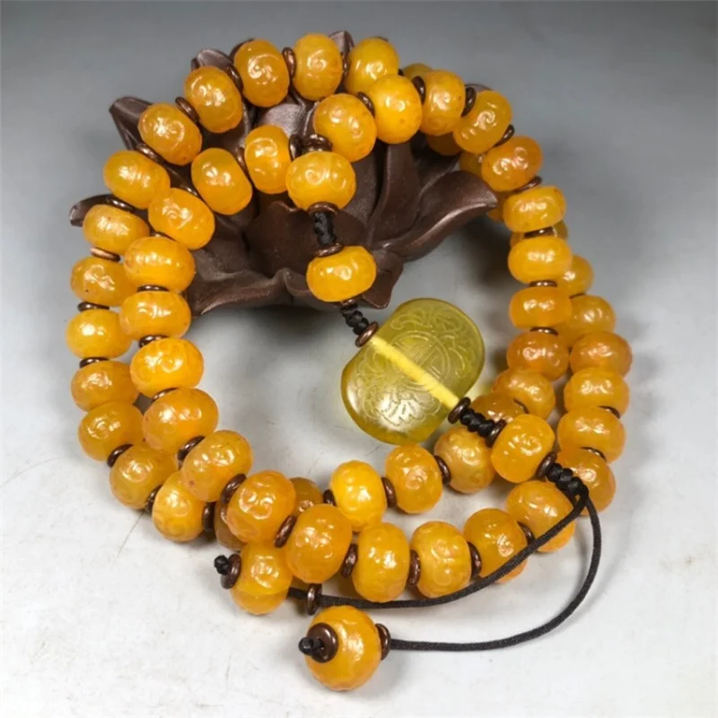 antique-angustiado-artesanato-com-ruyi-pattern-graxa-de-frango-amarelo-Agata-beads-acessorios-colar-antique-artigos-whole