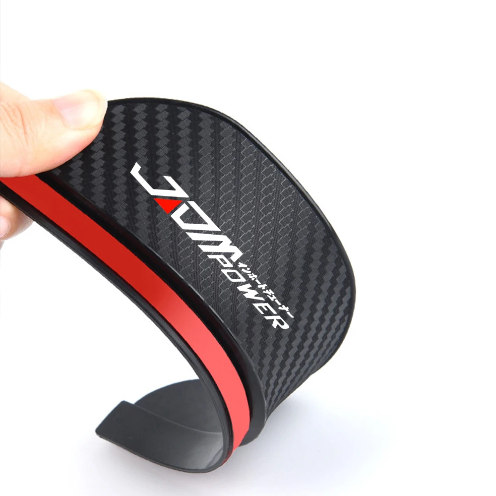 2Pcs car accessoires Awnings Shelters Rearview Mirror Rain Cover Carbon Fiber For JDM POWER Toyota Honda Volkswagen Mitsubishi