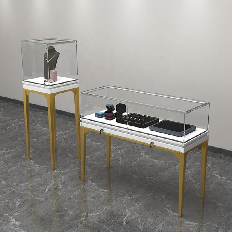 커스텀 하이 퀄리티 맞춤형 다기능 나무 보석 진열장, 디스플레이 캐비닛