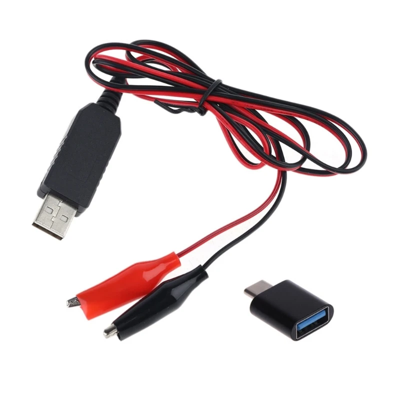 배터리 제거기 AA AAA D 유형 USB 5V  3V 스텝다운 케이블 전원 공급 장치 드롭 배송