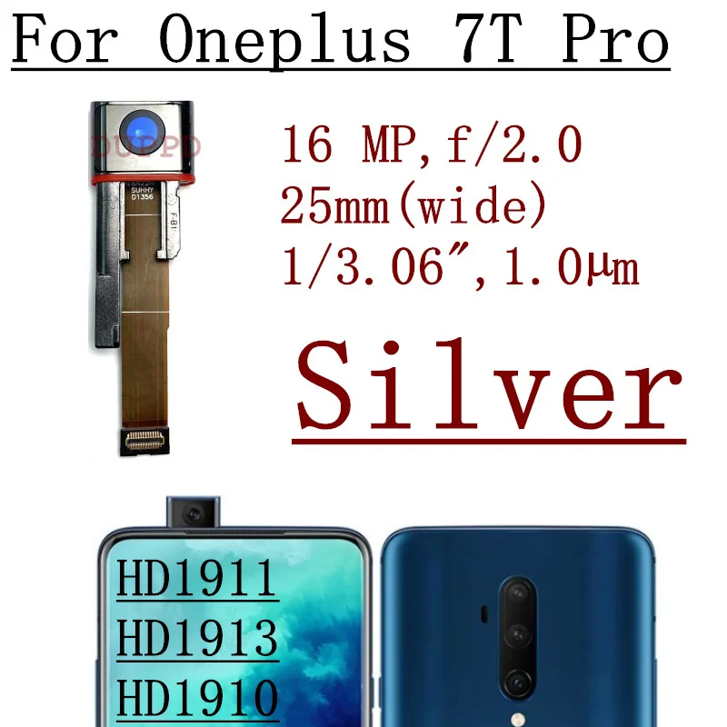 2 Pezzi Vetro Fotocamera Per Oneplus 7 Pro / 7T Pro – Ricambio Originale Con Kit Riparazione