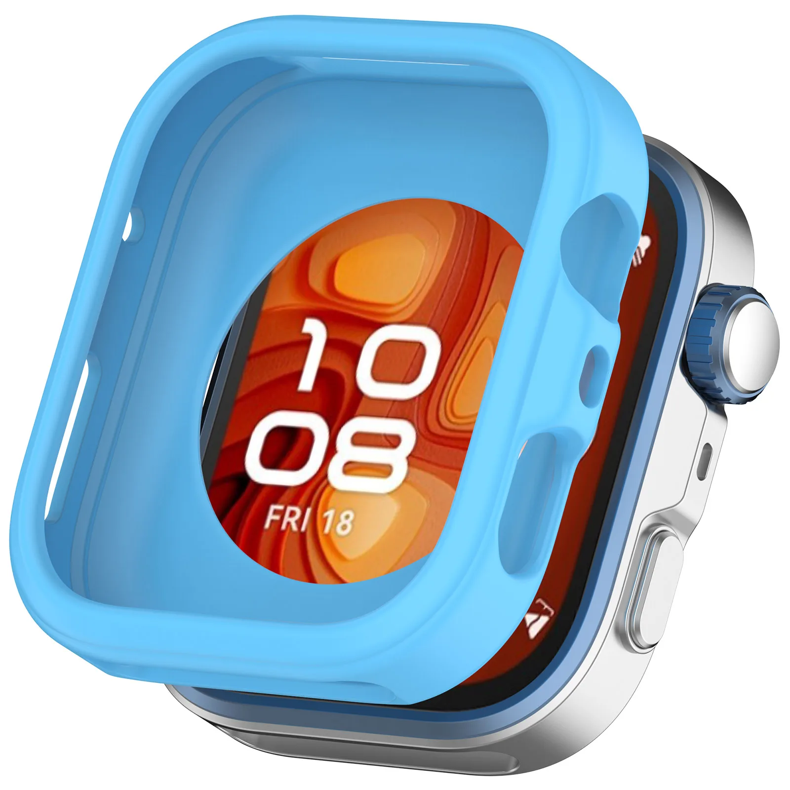 Premium Soft Silicone Protective Case for Smartwatch Screen Protection