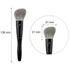 W02 Professional Handmade Makeup Brush Soft Blue Fox Goat Hair Angled Contour Sculpting Brush Ebony Handle Make Up Brushes 6