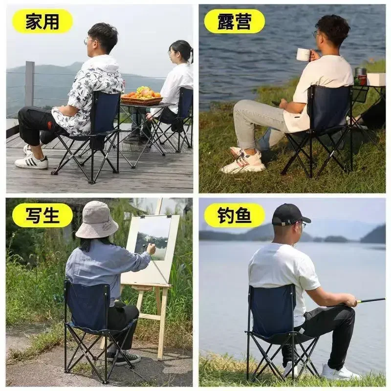 Outdoor Folding Chair Portable Bench for Fishing Camping