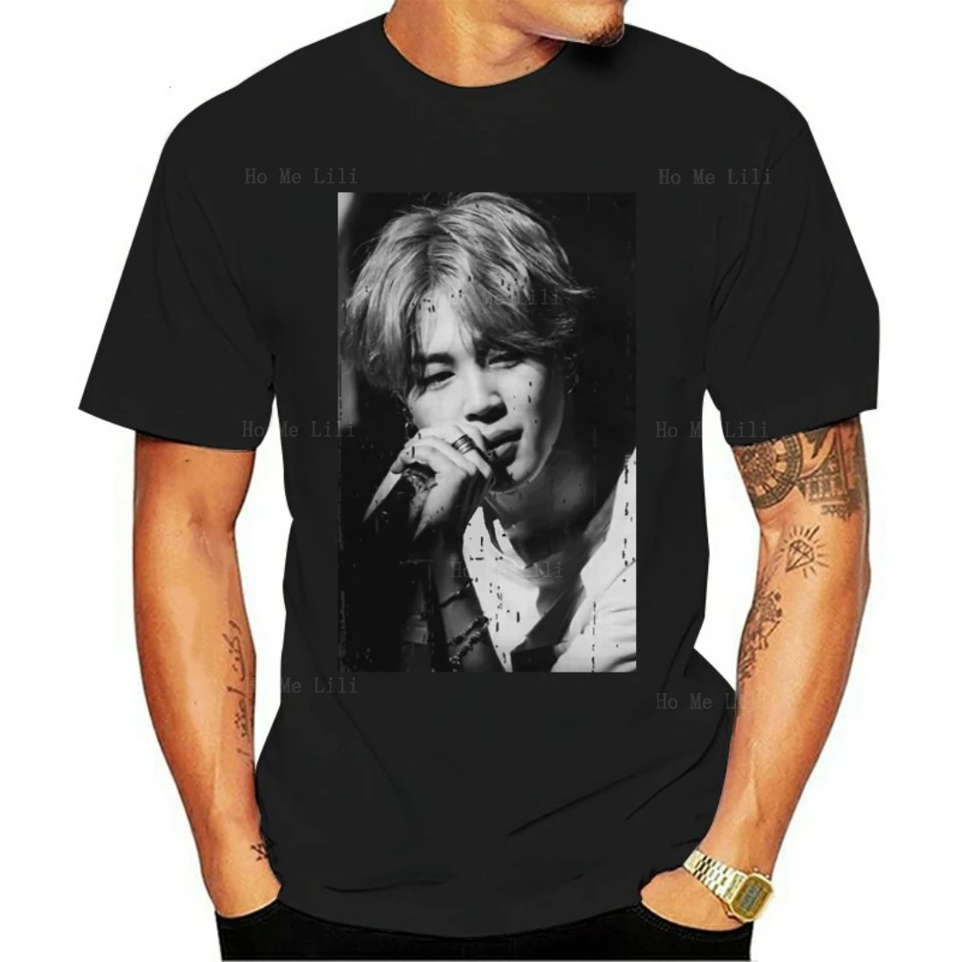 New Muslimah Streetwear Camicia Personalizzata Menharajuku Men Jimin Fans Love Black White Gift S 6Xl