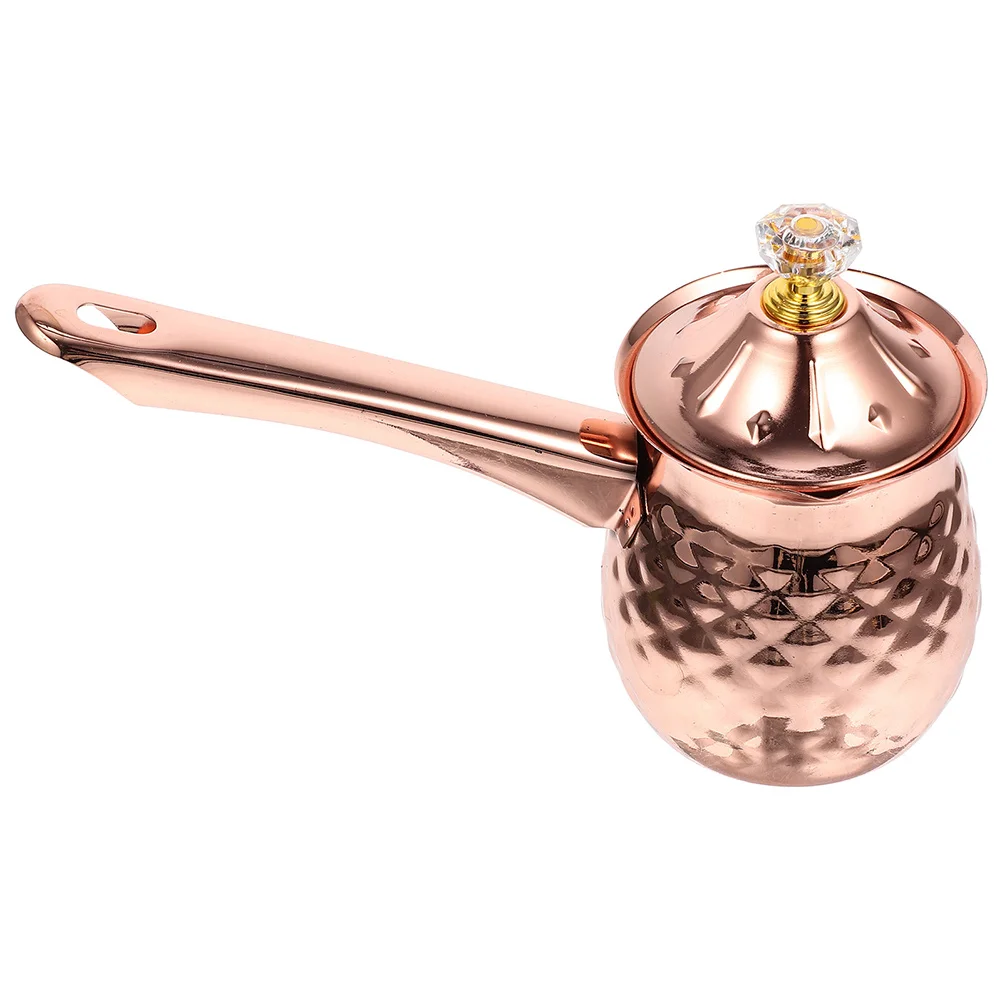 

Household Turkish Coffee Pot Stove Top Coffee Maker Stainless Steel Cezve With Handle Coffee Milk Pot Small Pot Greek Pot