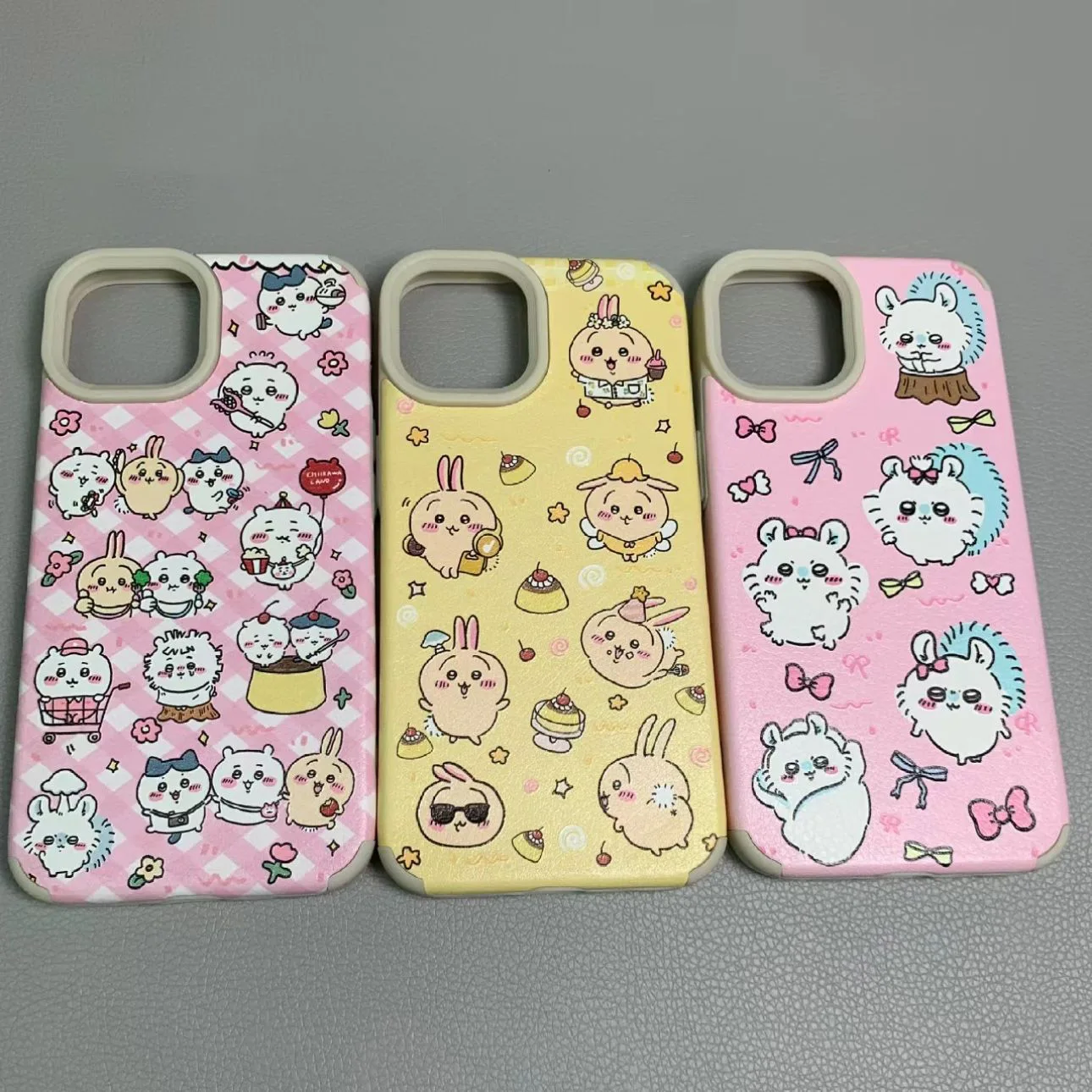 

Chiikawa Kawaii чехол для телефона для Iphone15/14/13/12/11 Pro Max мультяшный аниме мягкий чехол Защита от падения аксессуары подарок